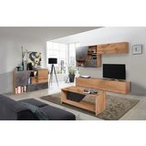 Time dnevni regal, barve hrasta, temno siva | Shoptok.si