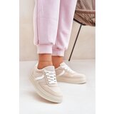EVENTO Boto Low Women's Platform Sneakers Beige Telmira | shoptok.hr