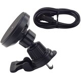  Magnetni držač z auto sa induktivnim punjenjem 15W - crni | Shoptok.si