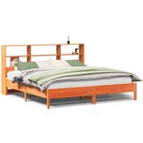  Krevet s regalom za knjige bez madraca 200x200 cm od borovine | shoptok.hr