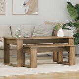  Set stolića za kavu 2 pcs Umjetnički hrast Konstruirano drvo | Eponuda.com