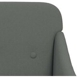  Fotelja tamnosiva 63 x 76 x 80 cm od tkanine - Tamno siva 1 | shoptok.hr