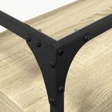 vidaXL TV omarica s stekleno ploščo sonoma hrast 98x35x51 cm inž. les | Shoptok.si