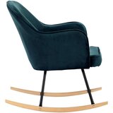 Stolica za ljuljanje plava baršunasta | shoptok.hr