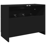 Ormarić za umivaonik crni 78 x 37 x 59 cm od konstruiranog drva | shoptok.hr
