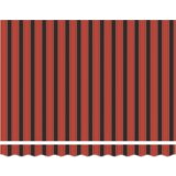 vidaXL Retraktilna tenda Črtasto Oranžna in Rjava 350 x 250 cm blago | Shoptok.si