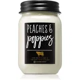 Milkhouse Candle Co. Farmhouse Peaches & Poppies mirisna svijeća Mason Jar 368 g