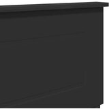 vidaXL Vzglavje z vzglavjem Črna Orehovina 140 cm Konstruiran les | Shoptok.si