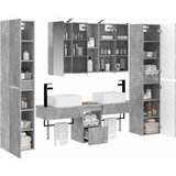  Set namještaja za kupaonicu 6 kom. Betonska siva | shoptok.hr