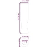  Ručke za stol za nogomet 10 pcs Crna 3,1 x 3,1 x 17,8 cm PP | Eponuda.com