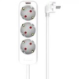 Max produžni kabel s 3 utičnice MPS-103-3M, 3 m, bijeli u