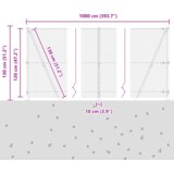 vidaXL Heksagonalna ograja Zelena 1.2x10 m Jeklo, Ograjne stebre s podložkami 7 kos Ø32mm 68.5cm Galvanizirano jeklo | Shoptok.si