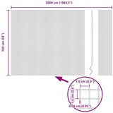 vidaXL Zavarena žičana ograda s 13 stupova 1.6x50 m Galvanizirani čelik | shoptok.hr
