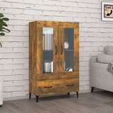  Visoka omarica dimljeni hrast 70x31x115 cm inženirski les, (21073337) Cene