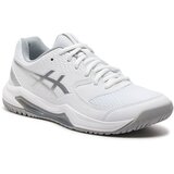 Asics Sportske cipele 'Dedicate 8' srebrno siva / bijela | shoptok.hr