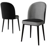 Hanah home Kaze set trpezarijskih stolica 4 kom, pepito dezen, crna Cene