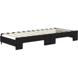  Dnevni krevet na razvlačenje s ladicama crni 80x200 cm tkanina | shoptok.hr