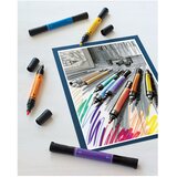 Marker OBOSTRANI PITT ARTIST 5BOJA FASHION INDIA INK FABER CASTELL 162006 SORTIRANO | Shoptok.si