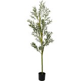 vidaXL Umetno oljčno drevo 800 listov 200 cm zelena | Shoptok.si