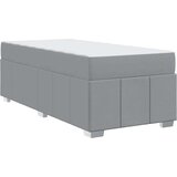  Krevetna konstrukcija Svjetlosiva 90 x 190 cm tkanina | shoptok.hr