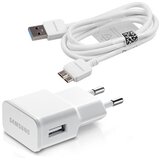 Samsung HIŠNI POLNILEC 220V adapter EP-TA10EW + kabel DQ10Y0WE z USB data kablom Note 3 N9000 - bel Cene