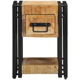  Noćni ormar 2 pcs Smeđa 30 x 30 x 40 cm Čvrsto drvo manga | shoptok.hr