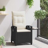  Ležaljka u vrtu Crna i Krema 56 x 60 x 112 cm poliratan | shoptok.hr
