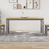  Blagovaonski stol Corona sivi 160x80x75 cm od masivne borovine | shoptok.hr