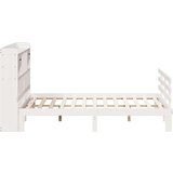 vidaXL Krevet s regalom z knjige bez madraca bijeli 180x200cm borovina | shoptok.hr