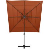  Vrtni suncobran s 4 razine i stupom 250 x 250 cm terakota | Eponuda.ba