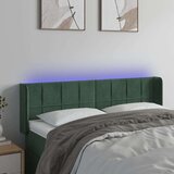  LED posteljno vzglavje temno zeleno 147x16x78/88 cm žamet, (20952028) | Shoptok.si
