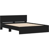 vidaXL Okvir za krevet s uzglavljem crni 150x200 cm | shoptok.hr