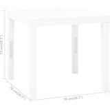  Vrtni stol bijeli 78 x 78 x 72 cm plastični | Eponuda.ba