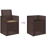  Vrtne stolice za blagovanje 2 pcs Smeđa i sivosmeđa PP | shoptok.hr