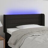 vidaXL LED uzglavlje crno 103x16x78/88 cm od tkanine | shoptok.hr
