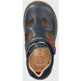 Geox Otroški usnjeni sandali mornarsko modra barva | Shoptok.si