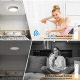 YEXATI lesena LED stropna svetilka z daljincem 32W, 3000–6000K | Shoptok.si