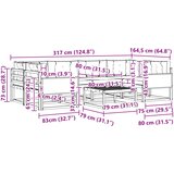  Set vanjskih sofa 7 pcs Prirodna i antracit | Shoptok.si