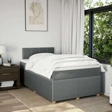 vidaXL Krevet box spring s madracem tamnosivi 120 x 190 cm tkanina | shoptok.hr
