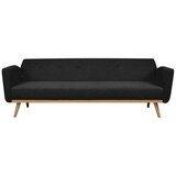 Livetastic ZOFA S POSTELJNO FUNKCIJO, črna tekstil | Shoptok.si