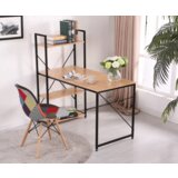 Kondela Pisalna/večnamenska miza, barva hrasta/črna, VEINA | Shoptok.si