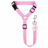 Harley Nastavljiv varnostni pas za psa v avtu, z vrtljivim kovinskim kavljem, univerzalen, za majhne in velike pse | PETBELT Roza, (5000489486) Cene
