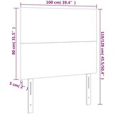  Uzglavlje tamnoplavo 100x5x118/128 cm baršunasto | shoptok.hr