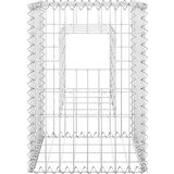 vidaXL gabionske stupne košare 2 kom 40 x 40 x 60 cm željezne | shoptok.hr