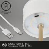 BRILO LED stona punjiva dodirna lampa KIKI LED/2,6W/5V IP44 2600 mAh braon | Eponuda.com