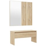  Set namještaja za hodnik boja hrasta sonome konstruirano drvo | shoptok.hr