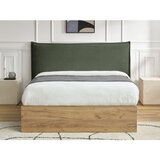 Bobochic Paris Zelena oblazinjena oblazinjena/iz iverne plošče zakonska postelja s prostorom za shranjevanje z letvenim dnom 160x200 cm Charlie – | Shoptok.si