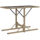  3-dijelni bistro set s jastucima bež od poliratana | shoptok.hr