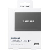 Samsung SSD 500GB Type-C USB 3.2 Gen2 V-NAND UASP, T7, siv | Shoptok.si