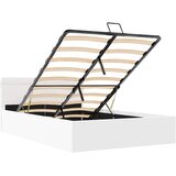  Hidraulični okvir za krevet umjetna koža LED bijeli 140x200 cm | shoptok.hr